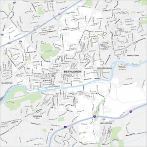 Bethlehem Map Pennsylvania