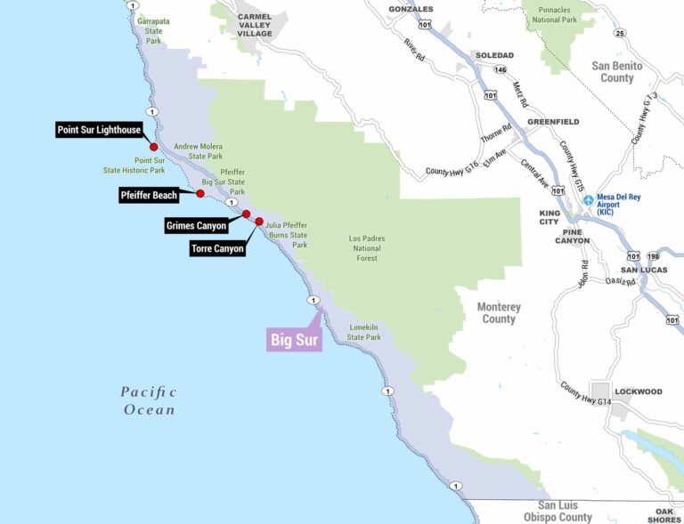 Big Sur Map