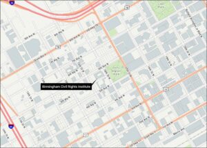 Birmingham Civil Rights Institute Map