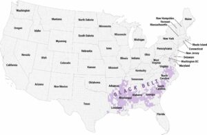 Black Belt Map