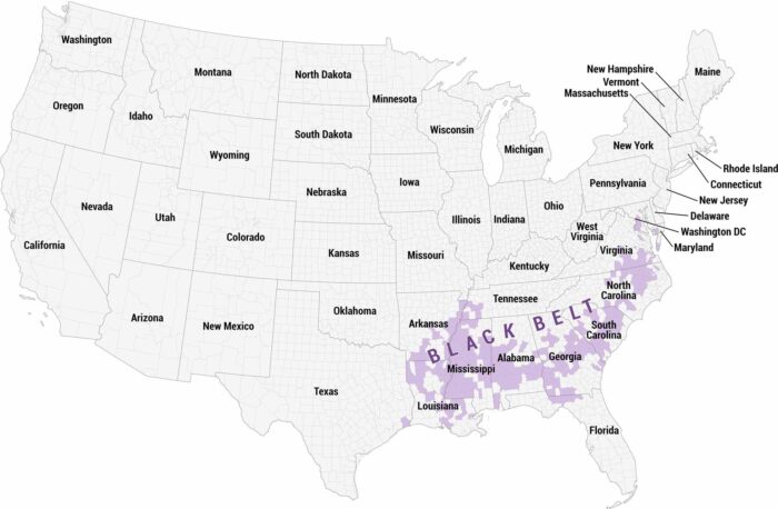 Black Belt Map