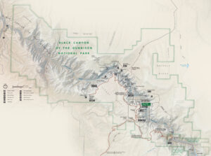 Black Canyon of the Gunnison National Park Map