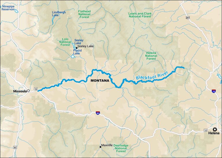Blackfoot River Map