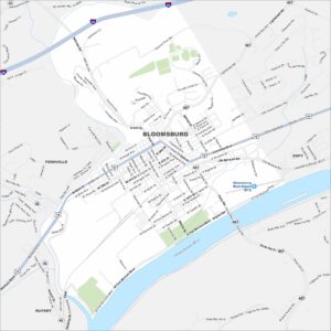 Bloomsburg Map Pennsylvania