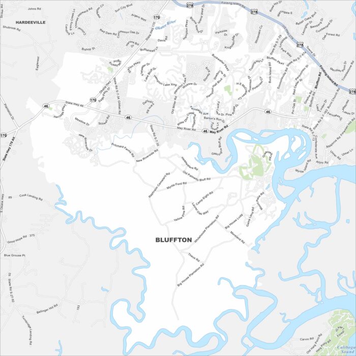 Bluffton Map South Carolina
