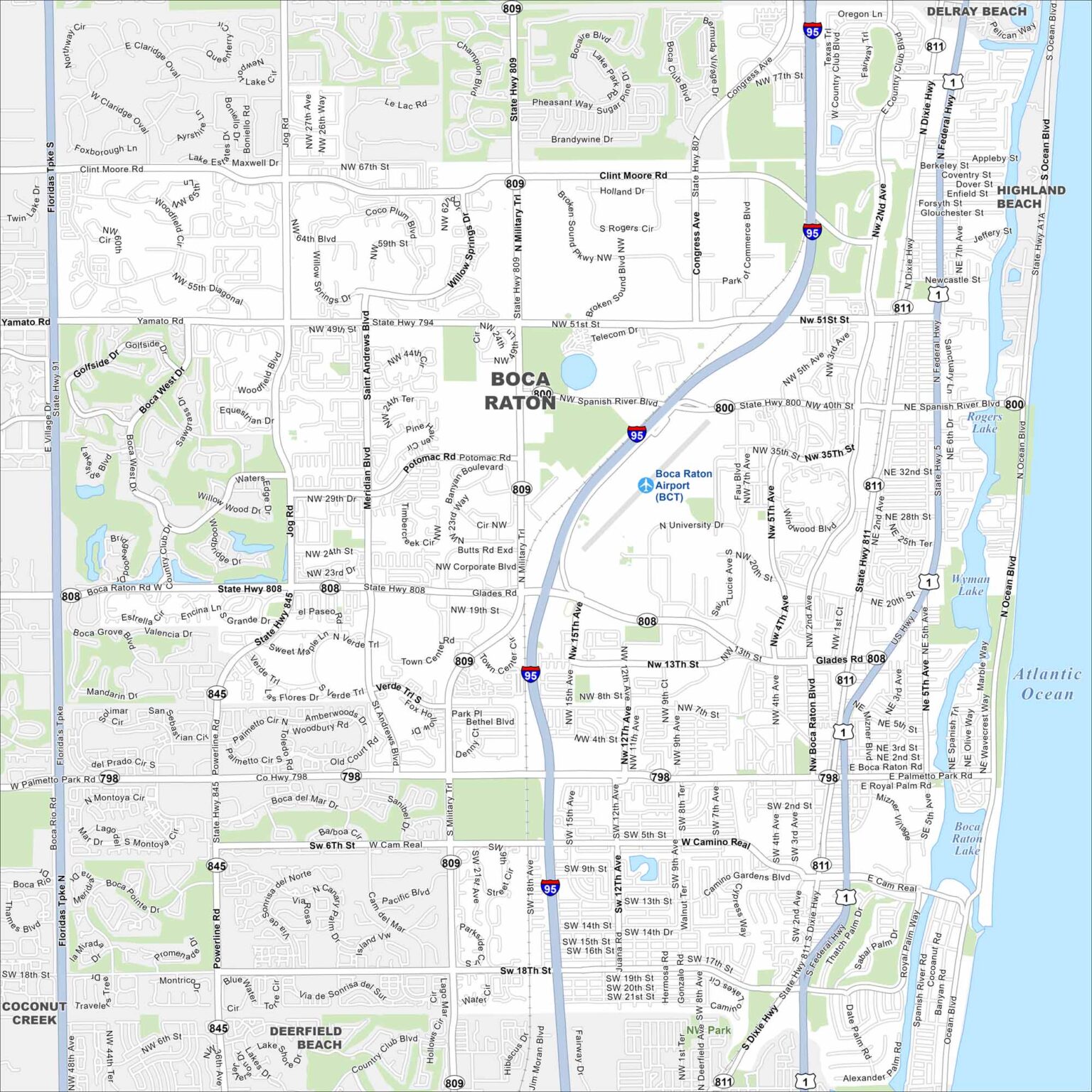 Map of Boca Raton, Florida - US Maps