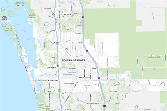 Bonita Springs Map Florida