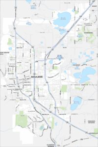 Boulder Map Colorado