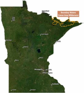 Boundary Waters Map