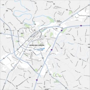 Bowling Green Map Kentucky