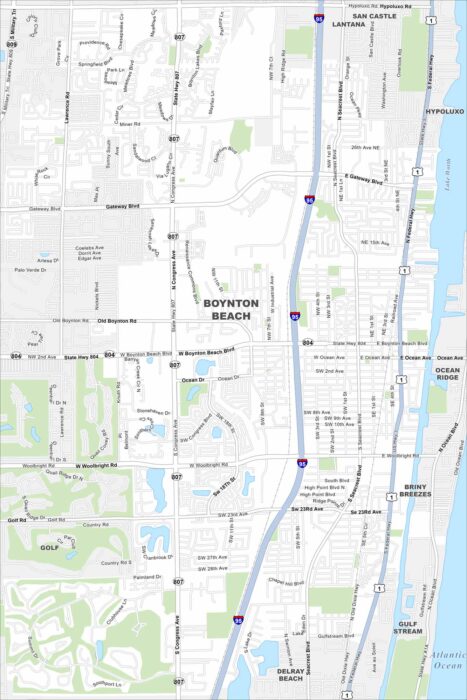 Boynton Beach Map Florida