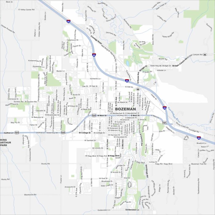 Bozeman Map Montana