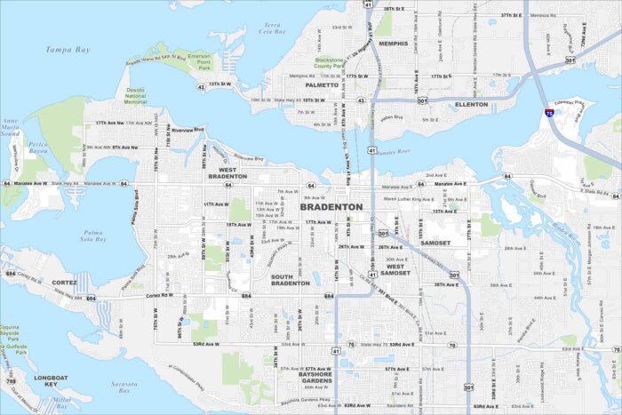 Bradenton Map Florida
