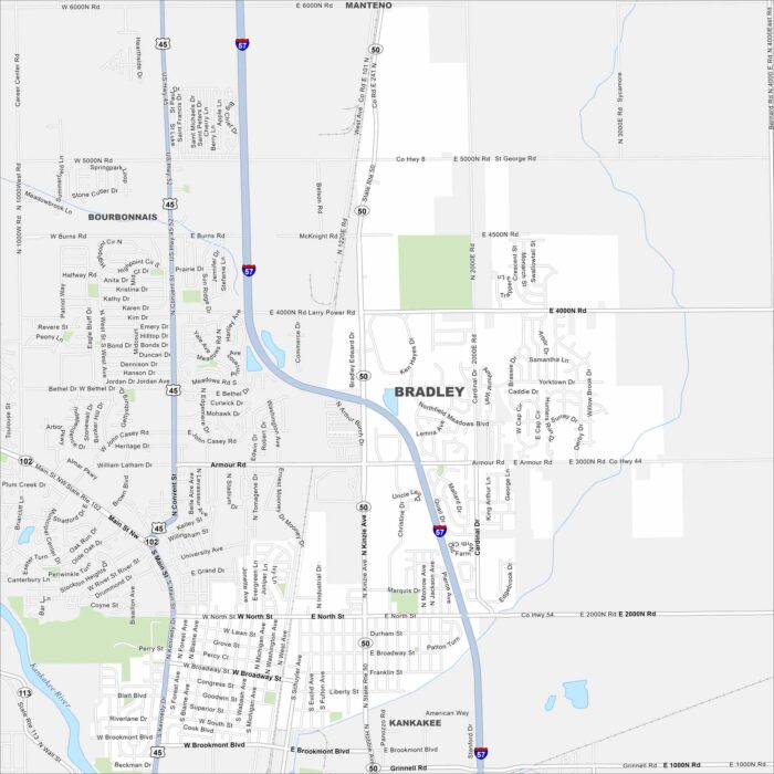 Bradley Map Illinois