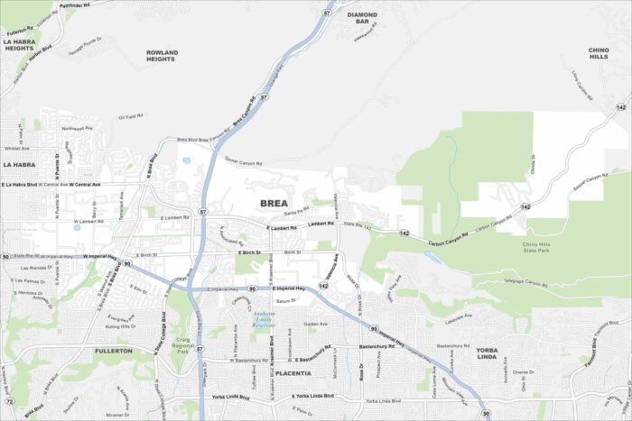 Brea Map California