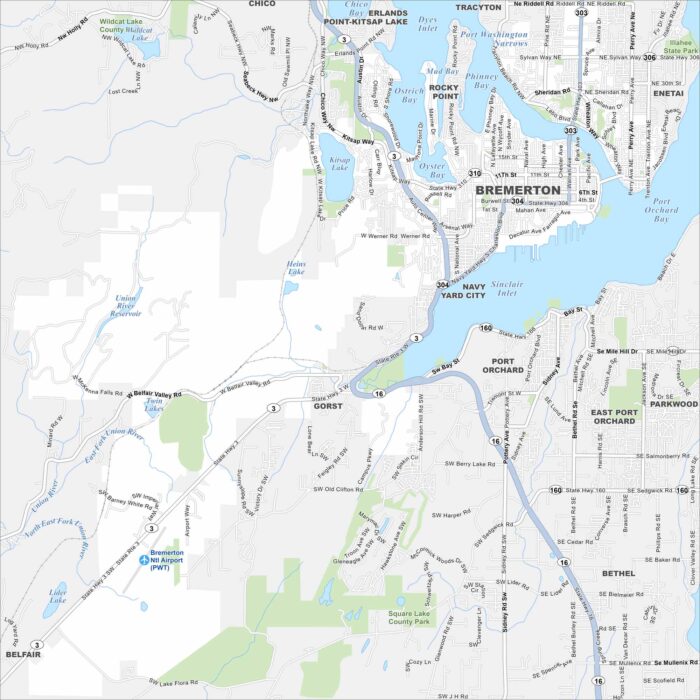Bremerton Map Washington
