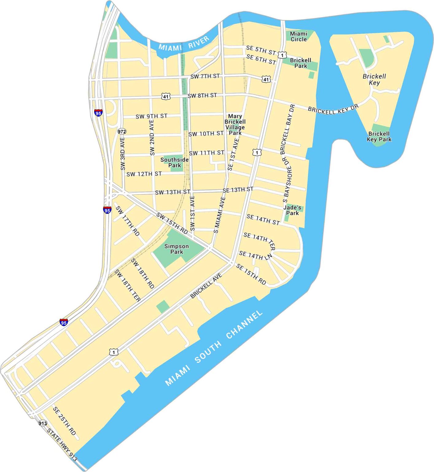 Map 33126 Downtown Miami Map - US Maps