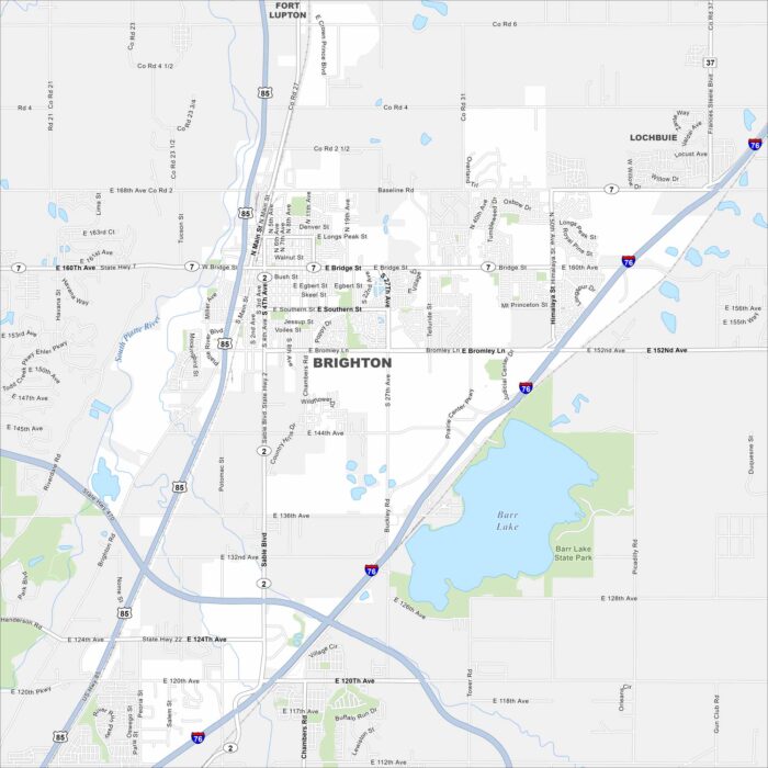 Brighton Map Colorado