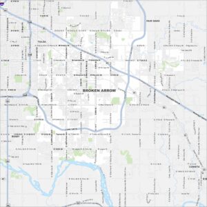 Broken Arrow Map Oklahoma