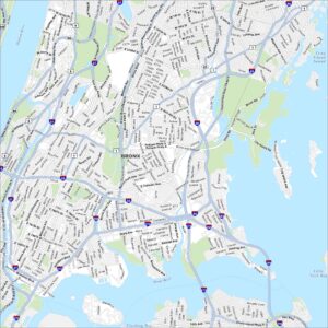 Bronx Borough Map New York