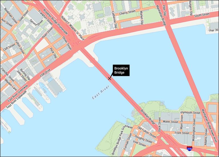 Brooklyn Bridge Map