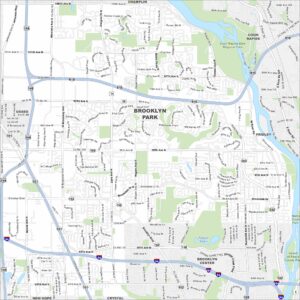 Brooklyn Park Map Minnesota