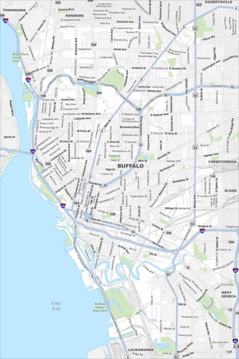 Buffalo Map New York