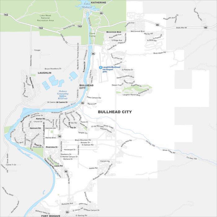 Bullhead City Map Arizona
