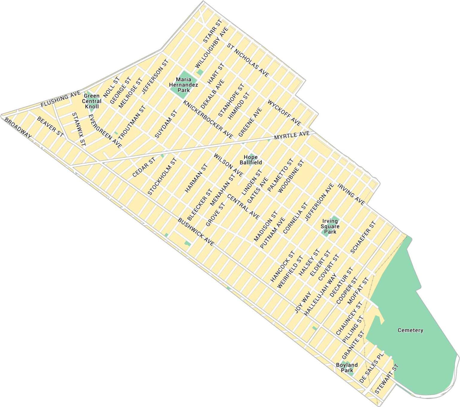 Greenpoint Map, New York - US Maps