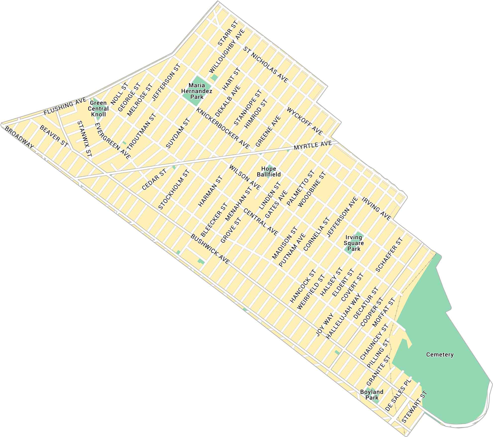 Bushwick Map New York