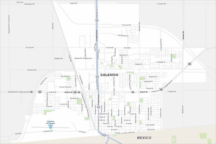 Calexico Map California
