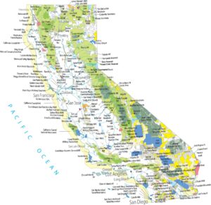 California National Parks and Forests Map
