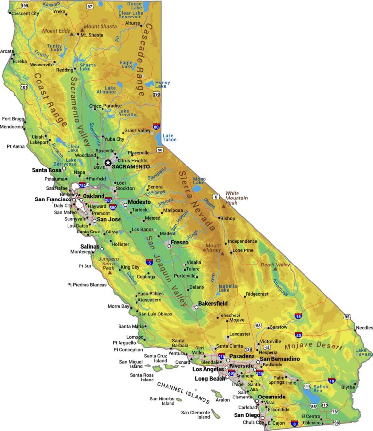 Map of Colton, California - US Maps
