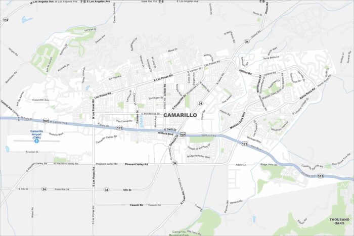 Camarillo Map California