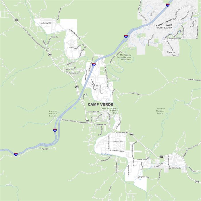 Camp Verde Map Arizona