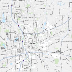Canton Map Ohio