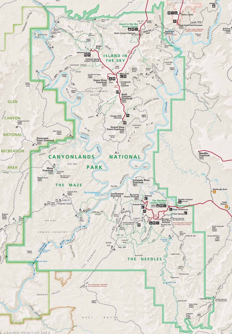 Canyonlands National Park Map