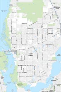 Cape Coral Map Florida