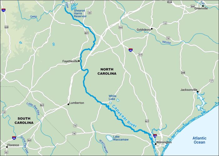 Cape Fear River Map