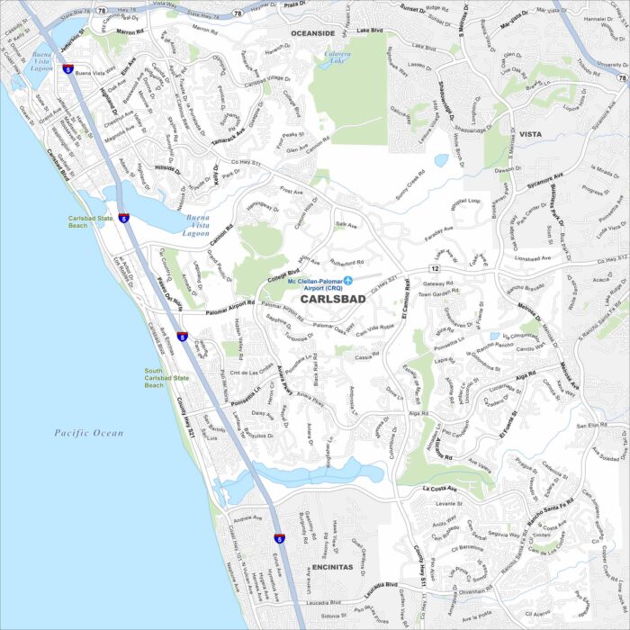 Carlsbad Map California