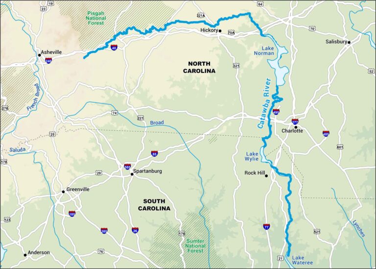 Catawba River Map