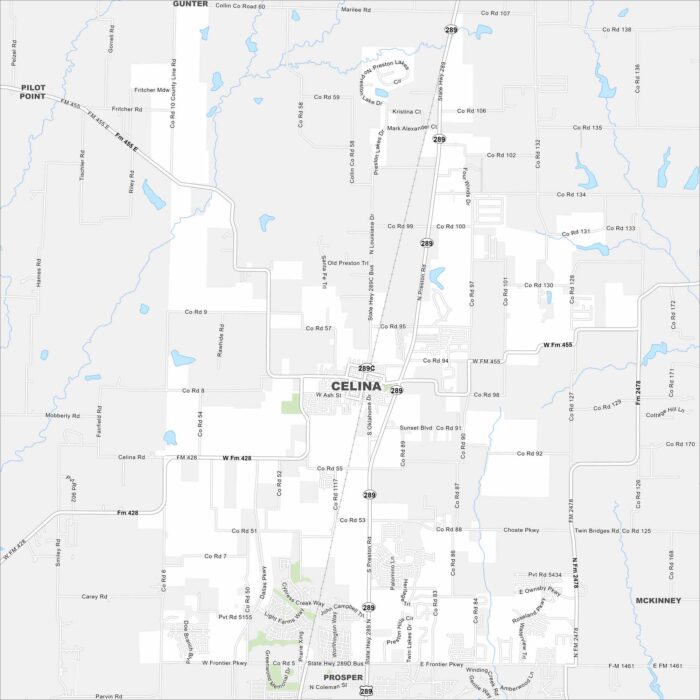 Celina Map Texas