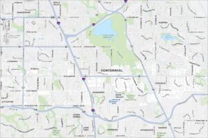 Centennial Map Colorado