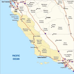 Central Coast Map