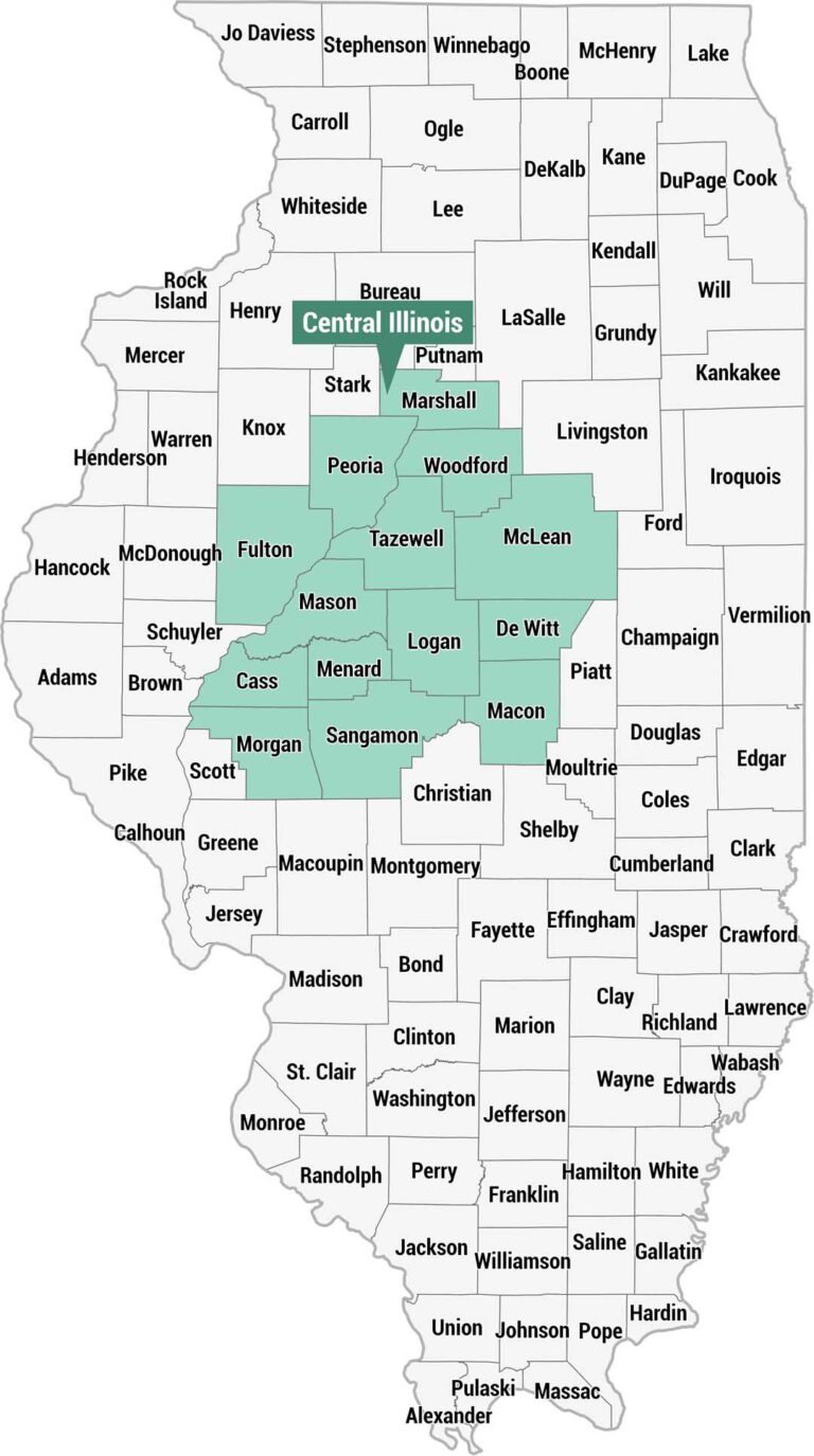 Central Illinois Map