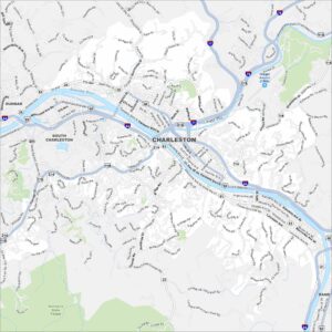 Charleston Map West Virginia