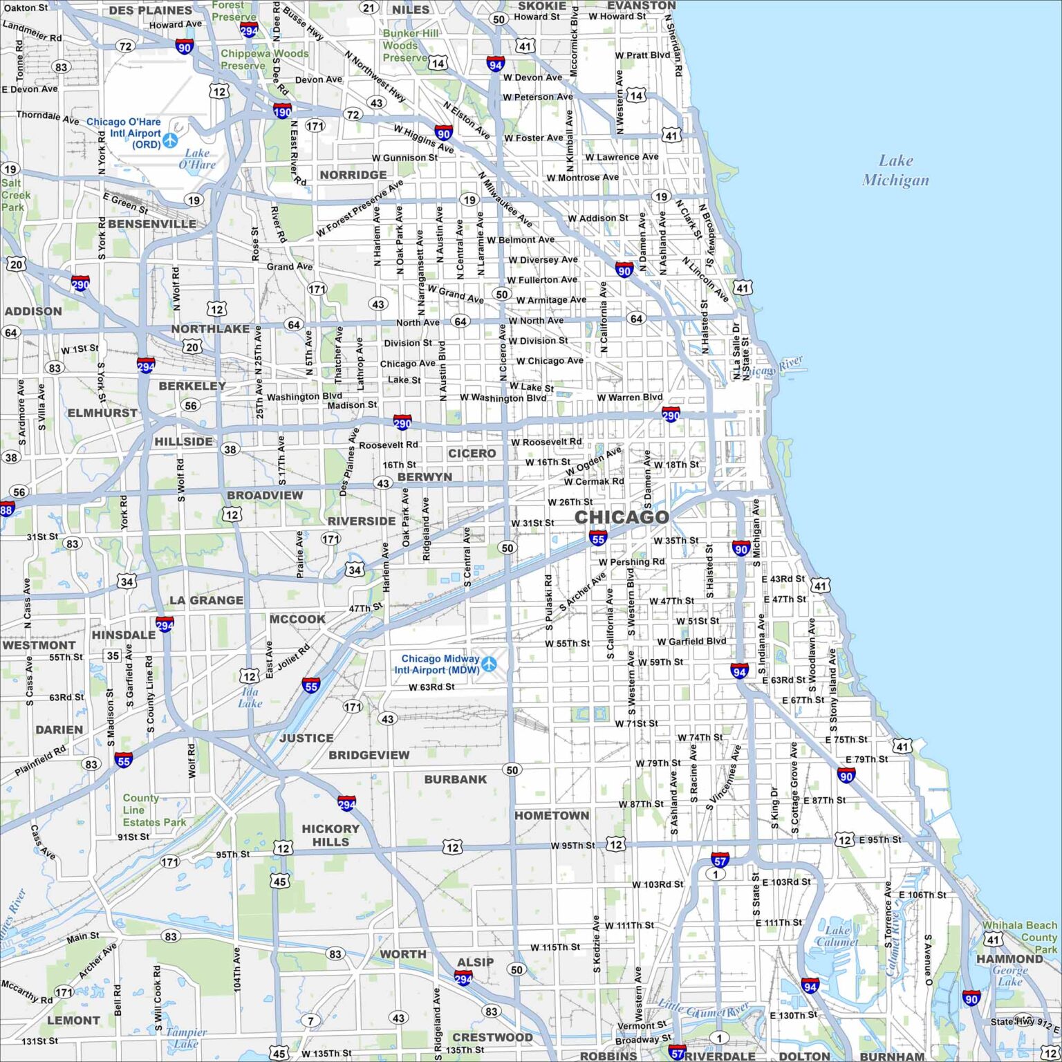 Gold Coast Map, Chicago - US Maps