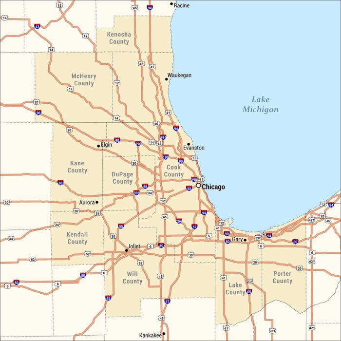Chicagoland Map