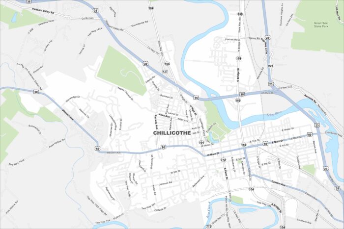 Chillicothe Map Ohio