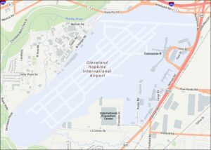 Cleveland International Airport Map